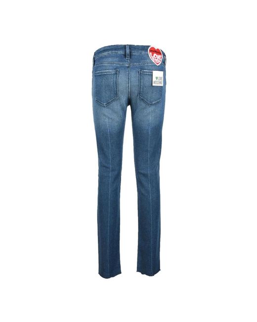 Slim-Fit Jeans Love Moschino en coloris Blue