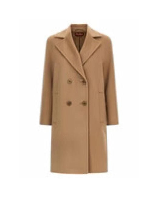 Max Mara Natural Double-Breasted Coats