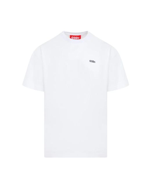 Nothing new american-cut t-shirt di 032c in White da Uomo