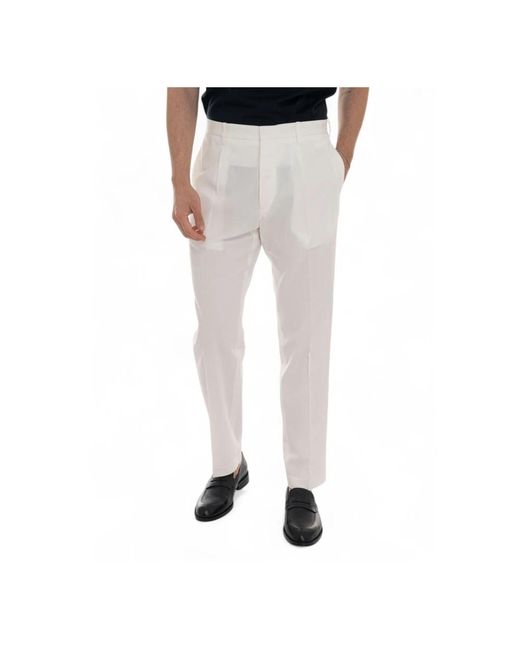 hindustrie Crepe Chino Met Kleermakerssplit in het Gray voor heren