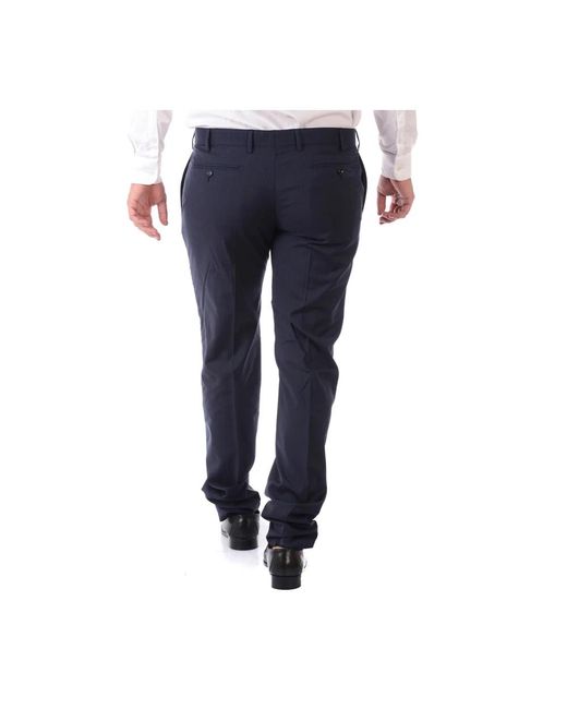 Daniele Alessandrini Blue Suit Trousers for men