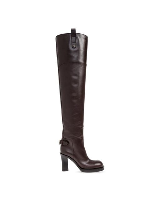 Heeled Boots di Burberry in Brown