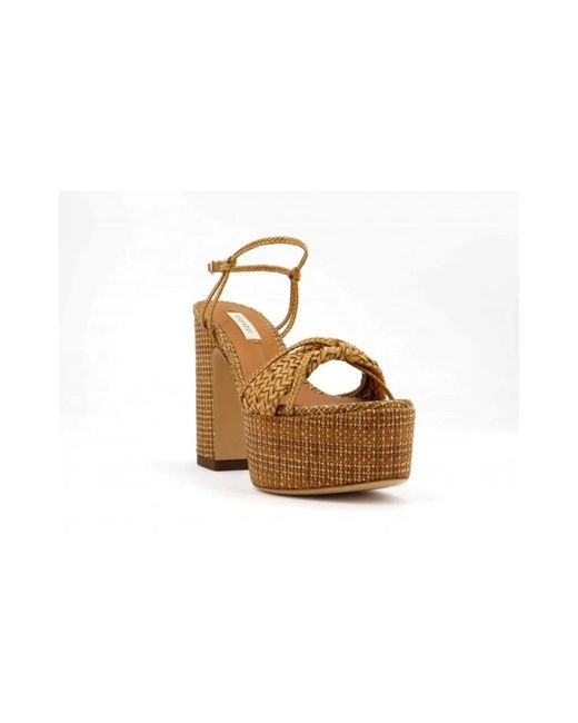 Casadei Metallic High Heel Sandals