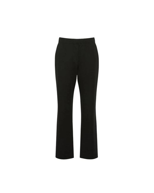 Weekend by Maxmara Rechte Cropped Broek in het Black