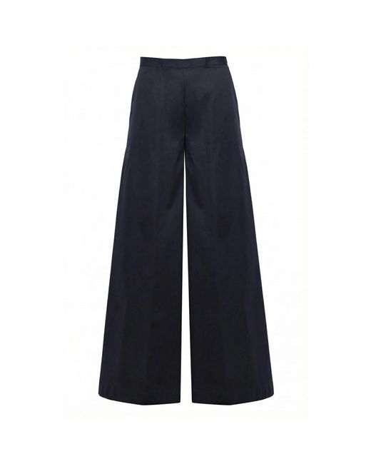 Liviana Conti Blue Wide Trousers