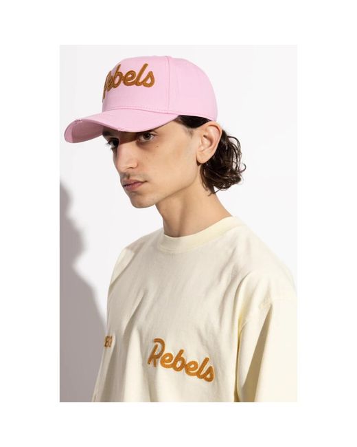 DSquared² Accessoires ,Roze ,Katoen Baseball Cap in het Pink voor heren
