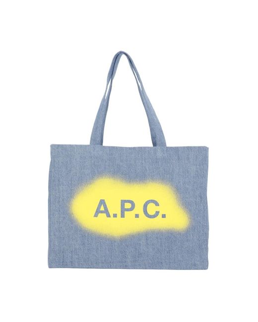 Tote Bags A.P.C. de color Blue