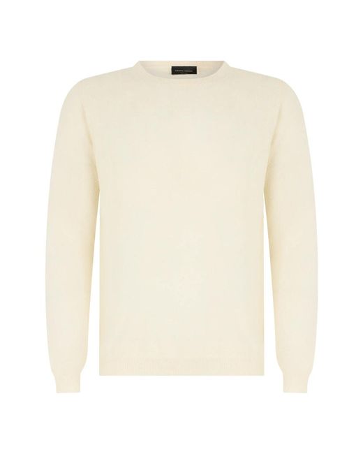 Roberto Collina White Round-Neck Knitwear for men