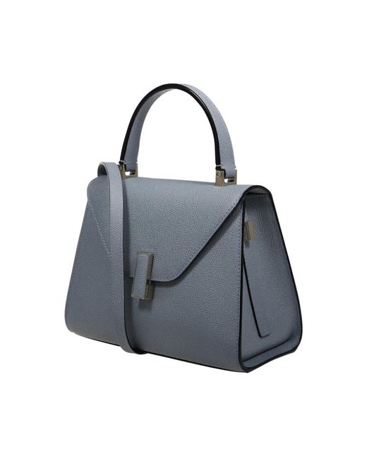 Valextra Gray Mini Tasche Iside Puder