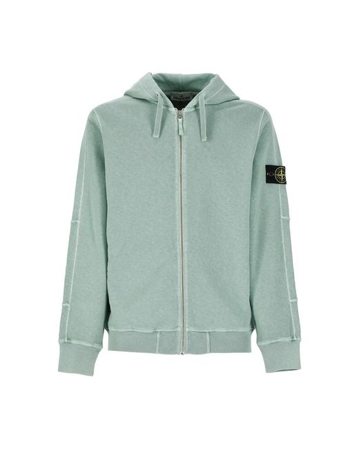 Stone Island Green Zip-Throughs for men