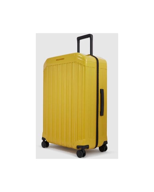 Piquadro Yellow Large Suitcases