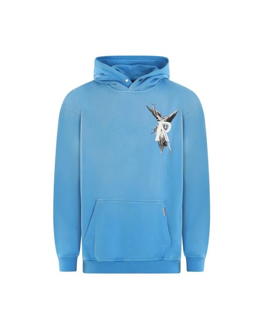 Represent Hoodies & Sweatvesten ,Blauw ,Katoen Archangel Hoodie in het Blue voor heren
