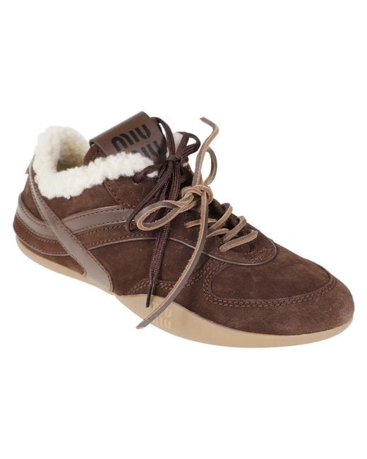 Miu Miu Brown Allacciate