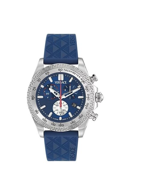 Versace Chronograph Uhr in Blue für Herren