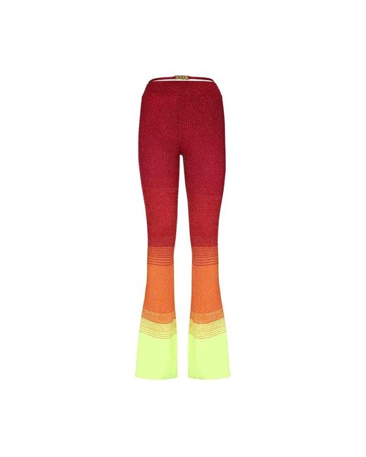 Gcds Red Wide Trousers
