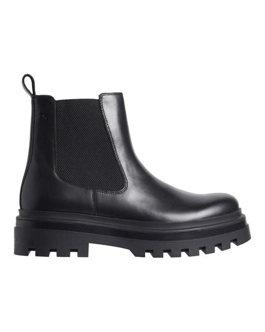 Calvin Klein Black Chelsea Boots for men