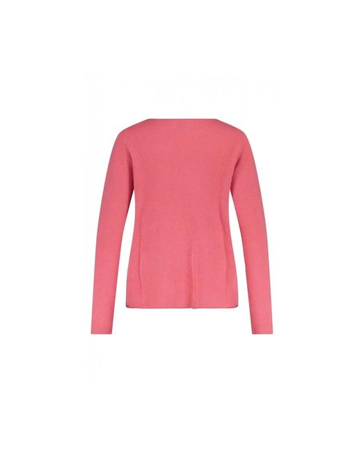 Allude Pink Round-Neck Knitwear