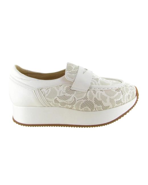 Softwaves White Platform Moccasin