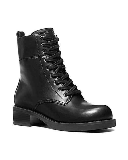 Michael Kors Black Lace-Up Boots