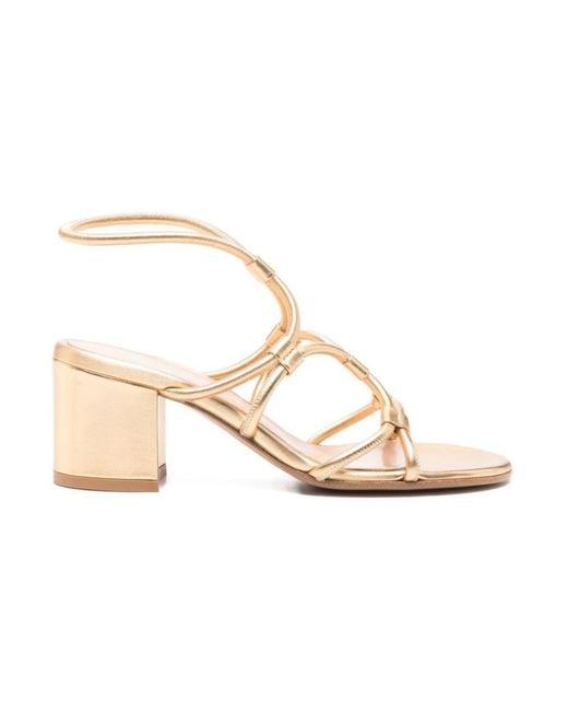 Gianvito Rossi Metallic High Heel Sandals