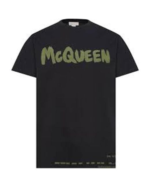 Alexander McQueen T-Shirts in het Black voor heren