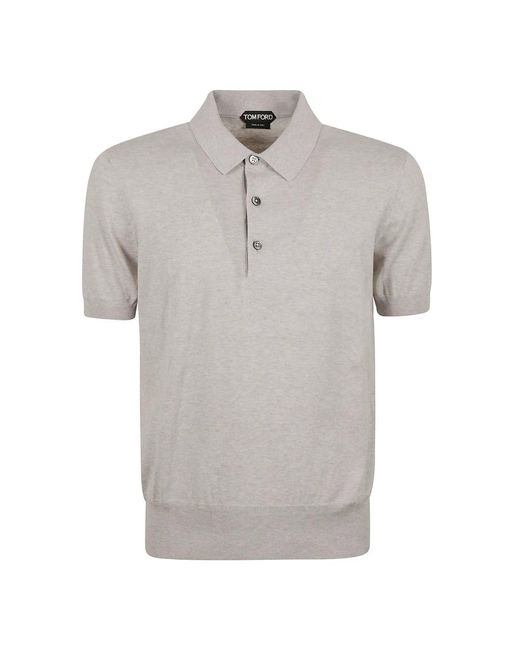 Polo Shirts di Tom Ford in Gray da Uomo