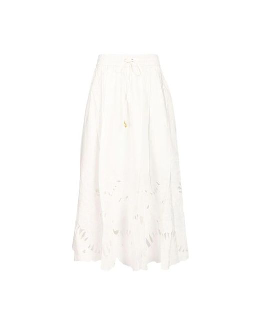 Zimmermann White Midi Skirts