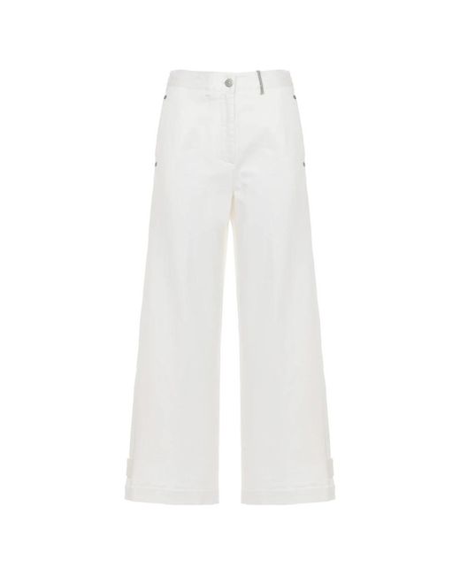 Panicale Wijde Broek in het White