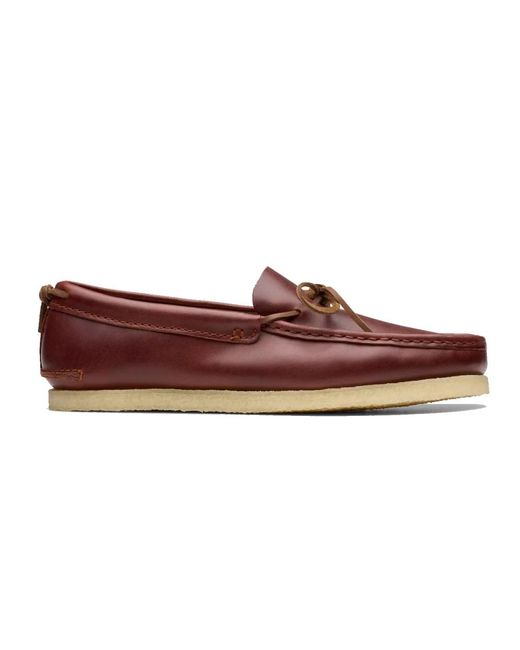 Clarks Godney Mocc Tan Leder Mokassin Schuh in Brown für Herren