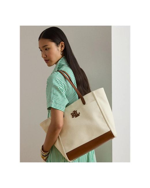 Ralph Lauren White Tote Bags