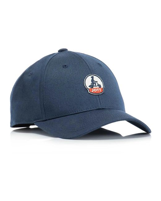 J.O.T.T Accessoires ,Blauw ,Peak Cap Met Klep in het Blue voor heren