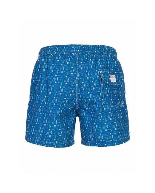 Fedeli Blue Beachwear for men