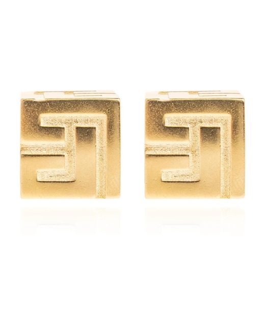 Earrings Balmain de color Metallic
