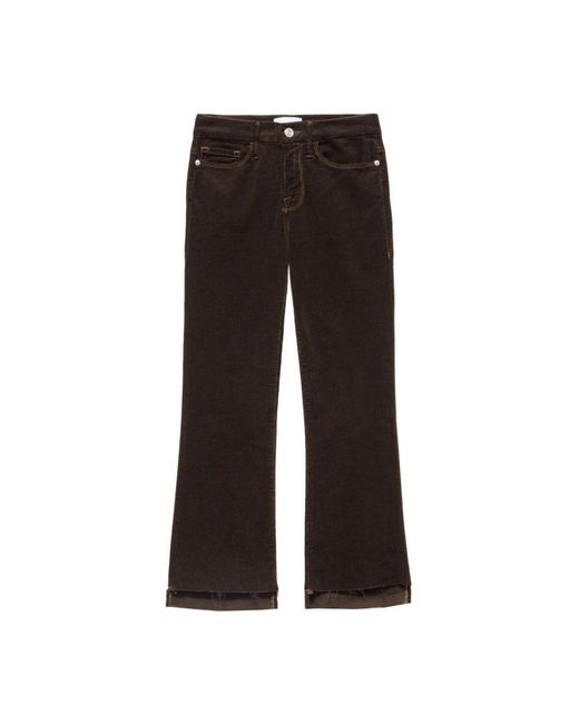 FRAME Brown Straight Jeans