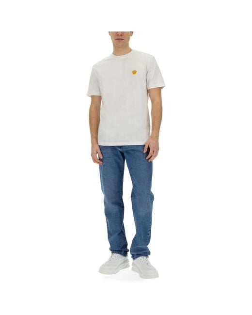 Versace Blue Straight Jeans for men