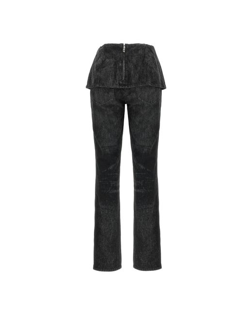 Straight Jeans DIESEL en coloris Black