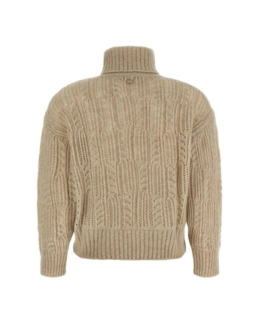 Agnona Natural Turtlenecks
