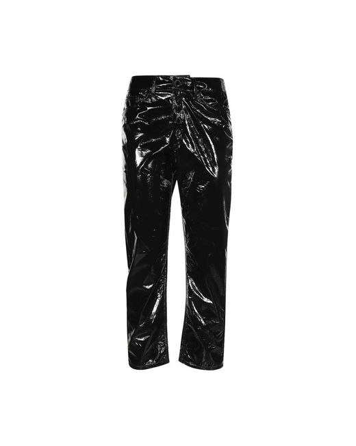 Dondup Glanzend Effect Broek in het Black