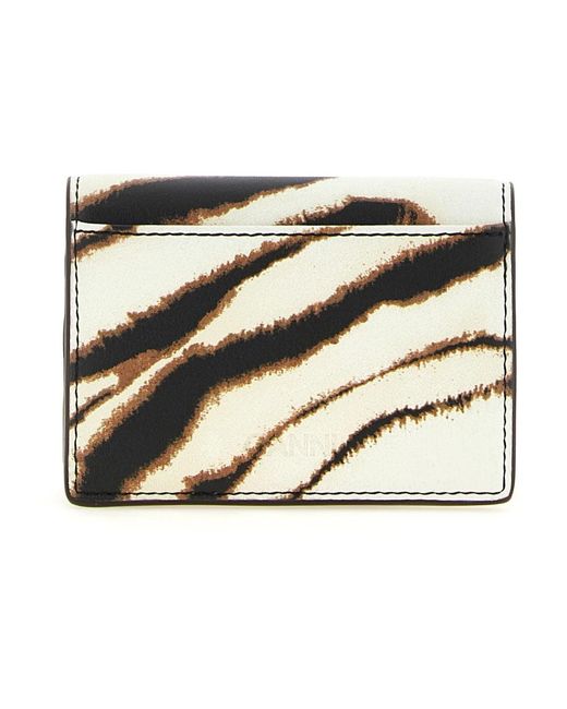 Ganni Metallic Bou Kartenhalter
