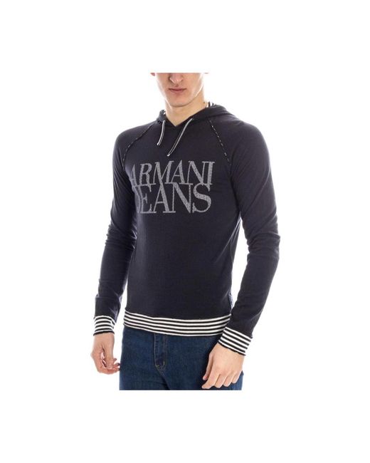 Armani Jeans Blue Hoodies for men