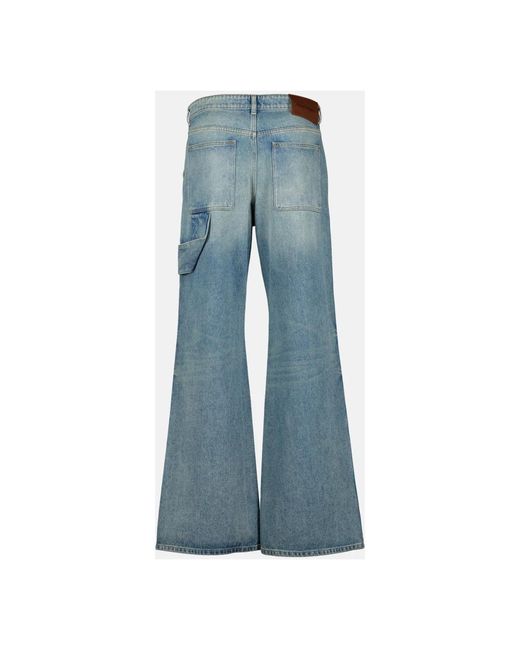 Courreges Blue Flared Jeans for men