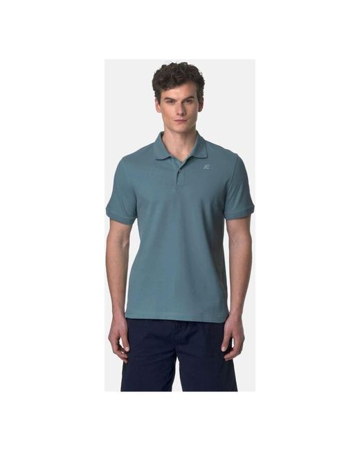 Polo classico in piqué di K-Way in Blue da Uomo