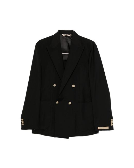 BRIGLIA Black Double Breasted Suits for men