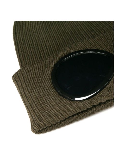 C P Company Green Beanies for men