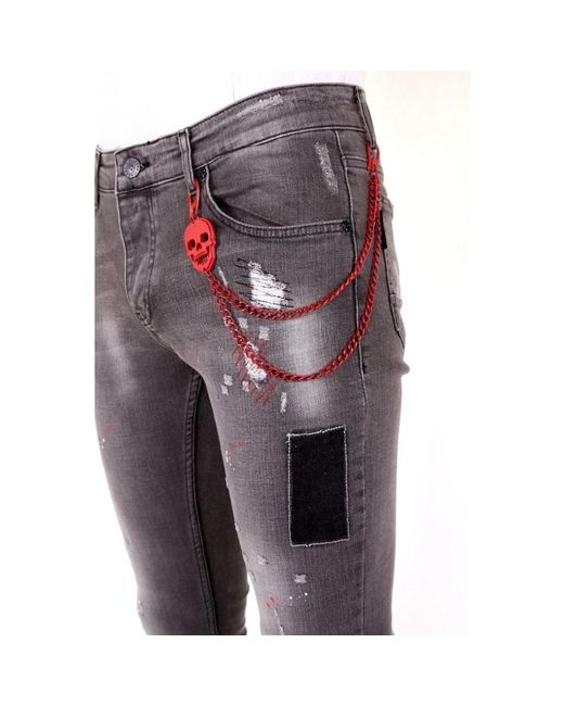 Local Fanatic Gray Skinny Jeans for men