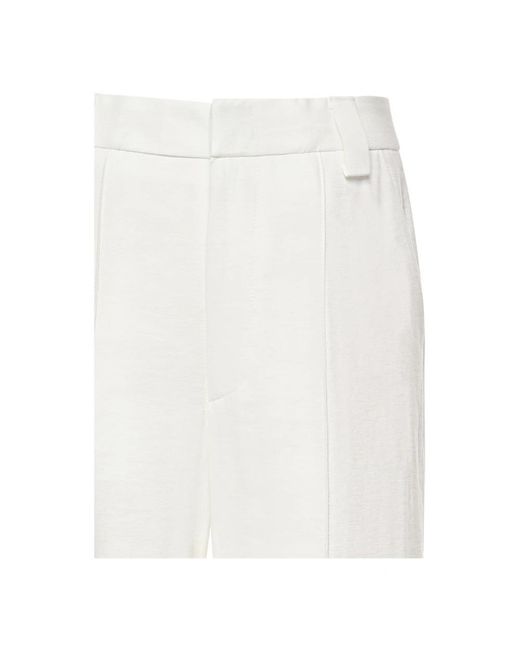 Dondup White Straight Trousers