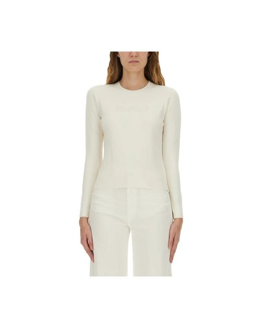 Max Mara Natural Long Sleeve T-Shirts