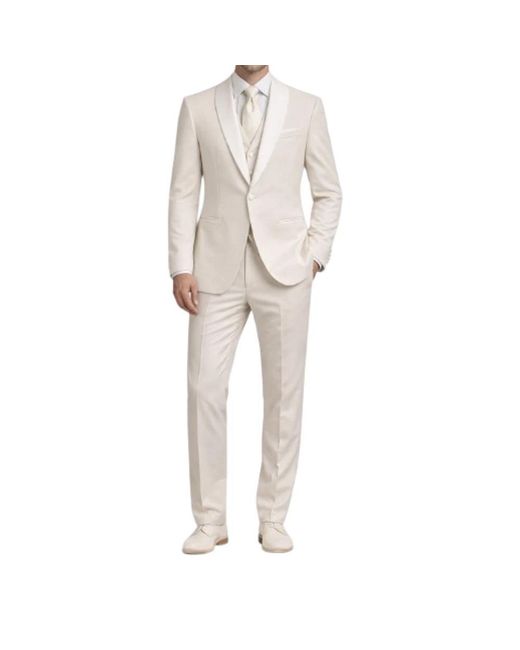 Bharnaba Kostuums ,Leer Elegant Suit in het Natural voor heren