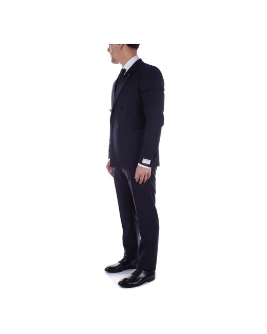 Tagliatore Single Breasted Suits in het Blue voor heren