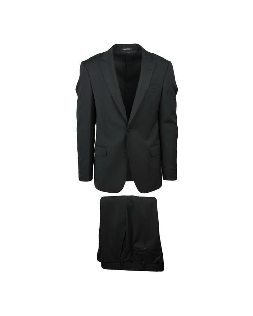 Emporio Armani Black Single Breasted Suits for men